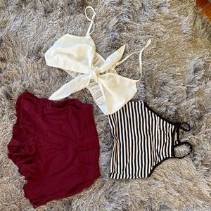 Summer tops & short bundle h&m